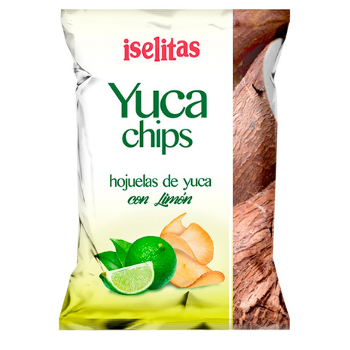 [040232549397] YUCA CHIPS CON SABOR A LIMON 180GR (ISELITAS)