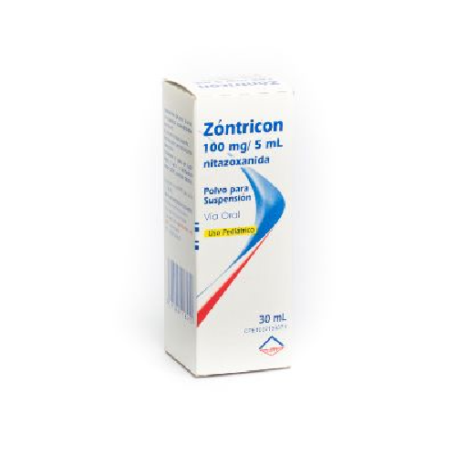 [7591585118455] ZONTRICON JARABE PEDIATRICO (NITAZOXANIDA) 100MG/5ML X 30ML (LETI)